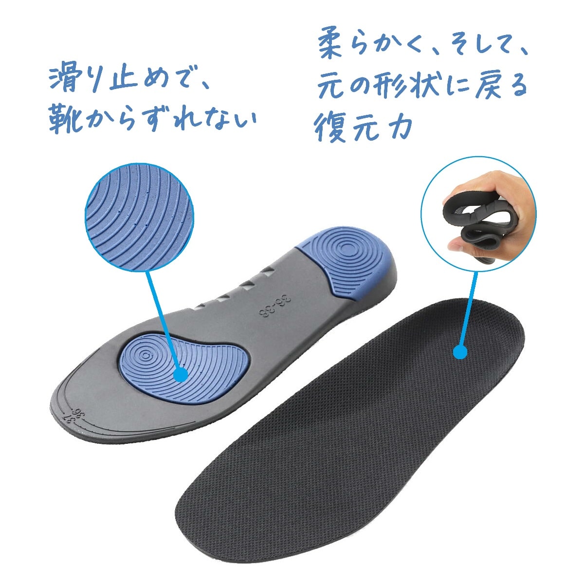 柔らかさ、弾性、そして滑り止め