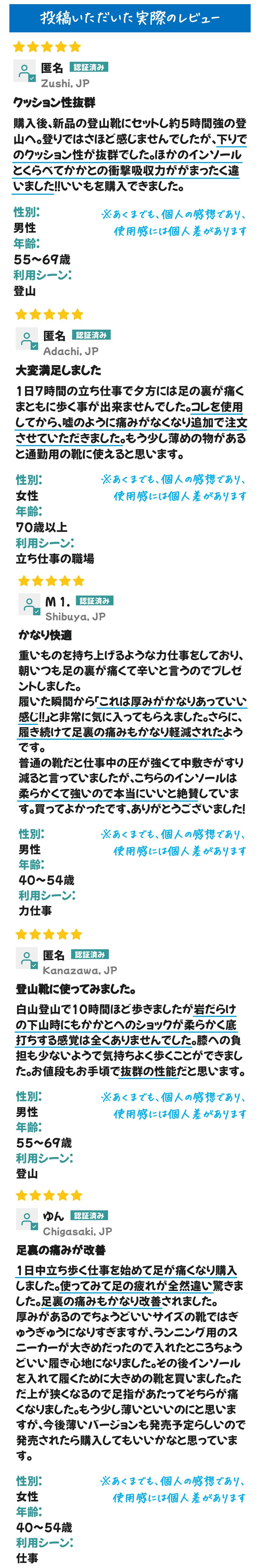 お客様の声