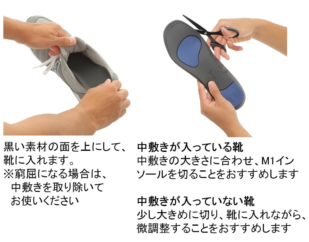 足の負担を最大47%軽減 衝撃吸収インソール M1インソール2021