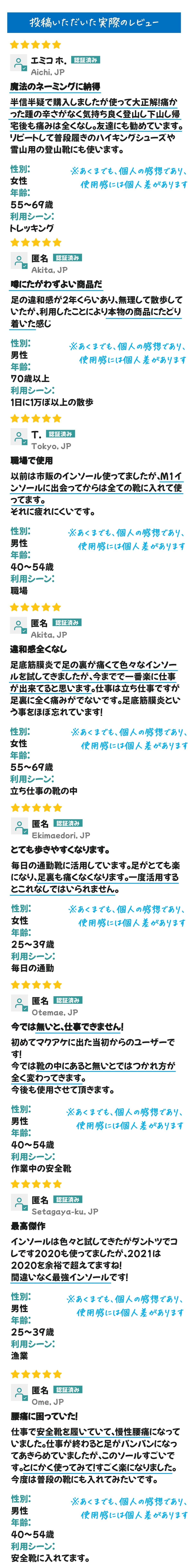 お客様の声
